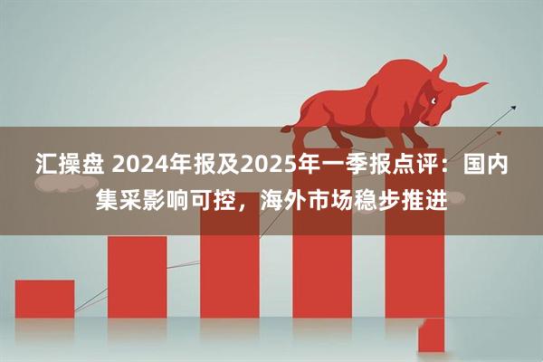 汇操盘 2024年报及2025年一季报点评:国内集采影响可控,海外市场稳步推进